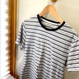 Goodfellow & Co Striped Navy and White Men's Shirt s
